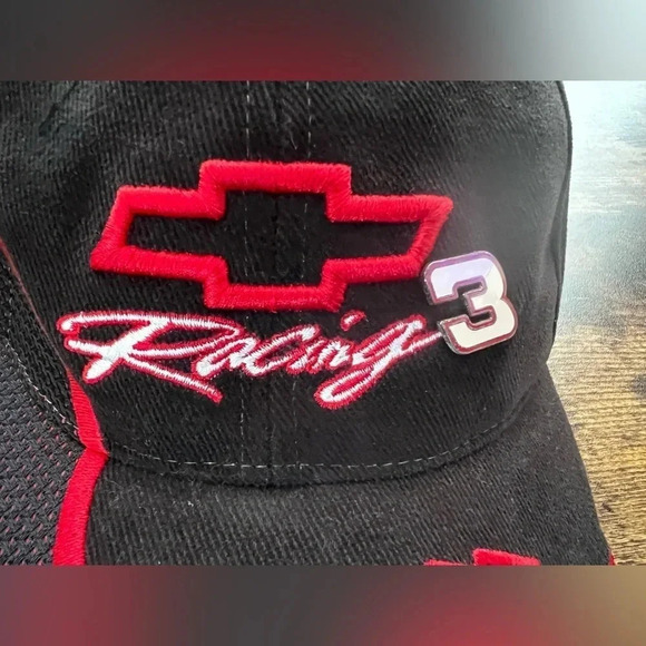 VINTAGE BUNDLE: NASCAR. 3- Dale Earnhardt baseball caps + #3 pin. - Picture 13 of 16
